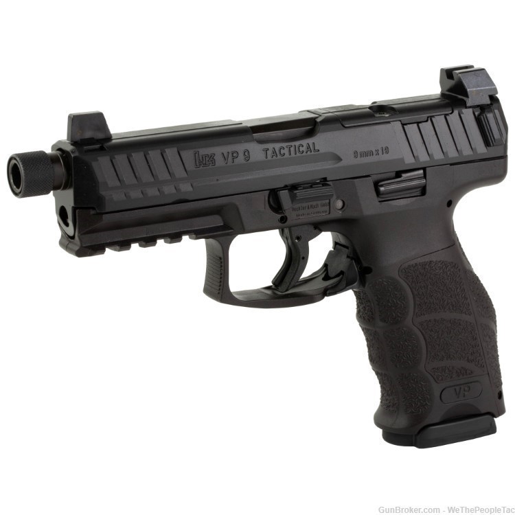 Heckler & Koch VP9 Tactical 9mm Pistol Optics Ready Thread Barrel NS 3 Mags-img-0