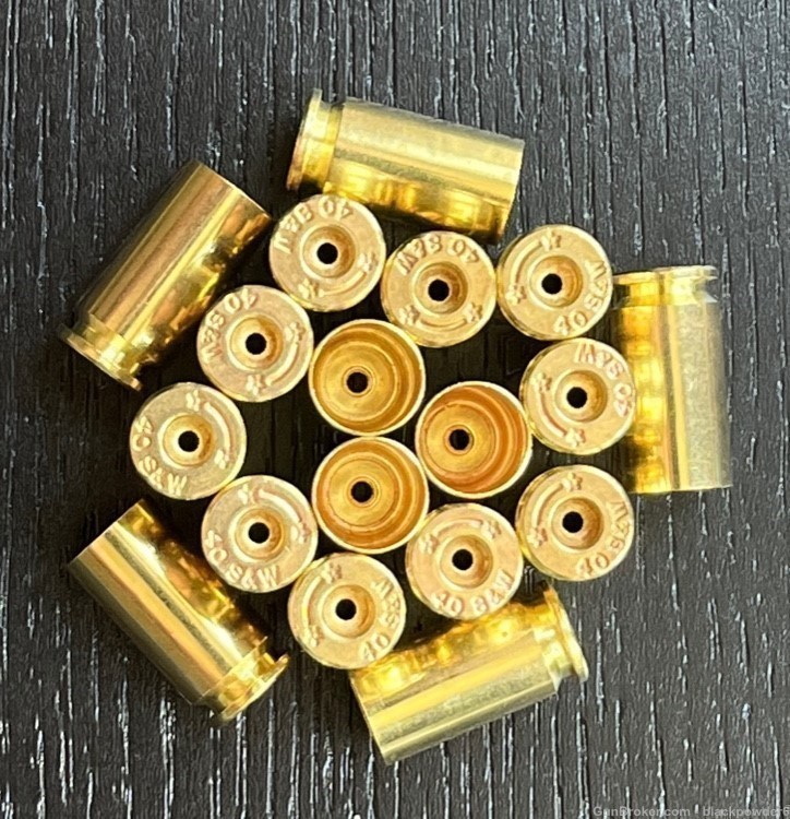 40 S&W (40 cal) Brass Cases. NEW STARLINE Brass. QTY:100. Made in USA-img-0