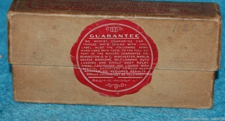 Vintage Sealed 2 Piece Box of Remington UMC 35 Rem w/ 200 gr MC-img-3