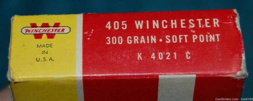 Vintage Full Box of Winchester 405 Win Staynless Model 95-img-1
