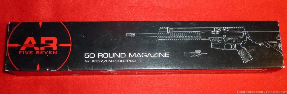AR57 / FN P90, PS90, 5.7x28mm 50-Rd. Capacity Polymer Magazine by P.W.Arms-img-0