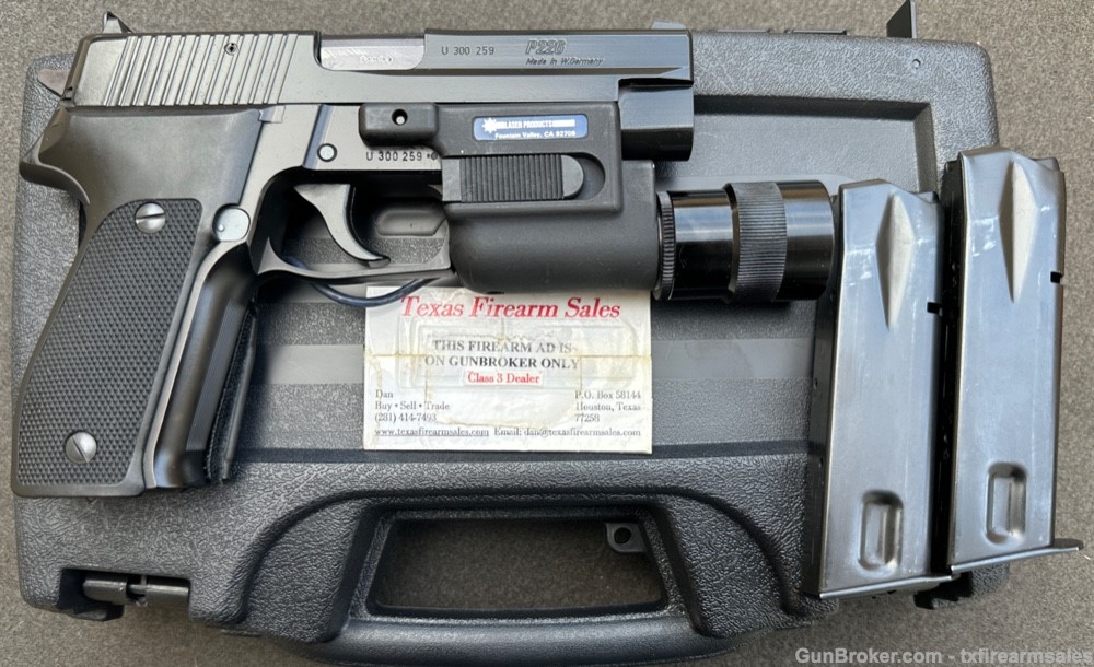 Sig Sauer P226 9mm, West Germany with Proof Marks,Sure-Fire 332 Light, 1988-img-1