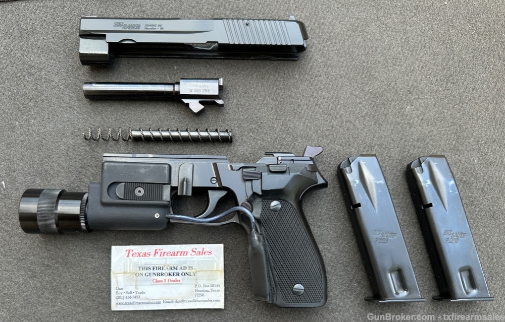 Sig Sauer P226 9mm, West Germany with Proof Marks,Sure-Fire 332 Light, 1988-img-35