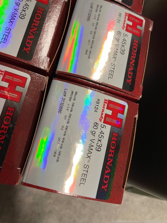 400 rounds of Hornady 5.45x39 V-MAX AK-74 Ammunition in Steel Case -img-2
