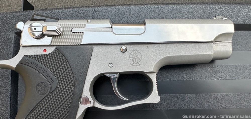 Customized S&W 3906 Bright Polished Stainless 3rd Gen 9mm 8-shot, 1991-img-16