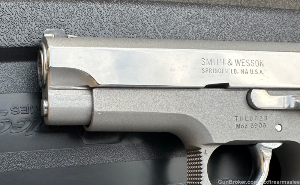Customized S&W 3906 Bright Polished Stainless 3rd Gen 9mm 8-shot, 1991-img-8
