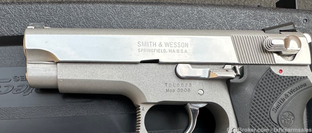 Customized S&W 3906 Bright Polished Stainless 3rd Gen 9mm 8-shot, 1991-img-6