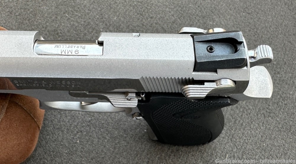 Customized S&W 3906 Bright Polished Stainless 3rd Gen 9mm 8-shot, 1991-img-23