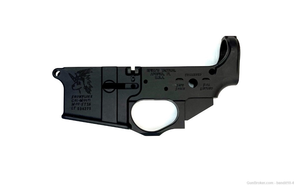NEW Spikes Tactical Snowflake Lower Stripped Receiver, 15550-img-0