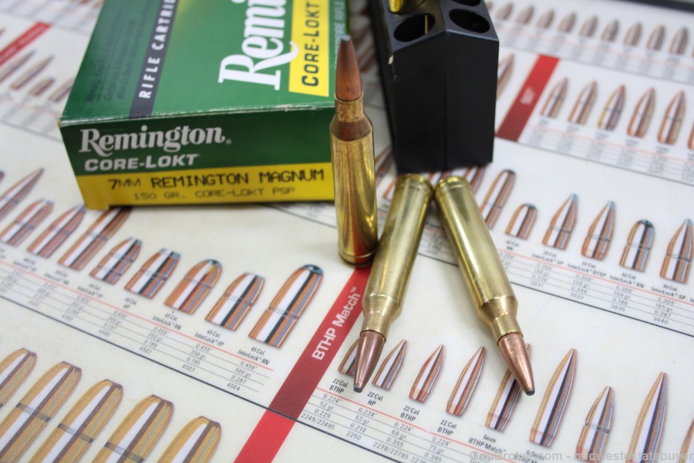 Remington 7mm REM Magnum 150gr Core-Lokt PSP 20 Rounds 1 Box Free Shipping-img-2