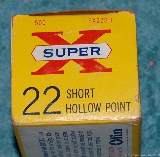 Vintage Full Brick of Western Super X 22 Short Hollow Point-img-1