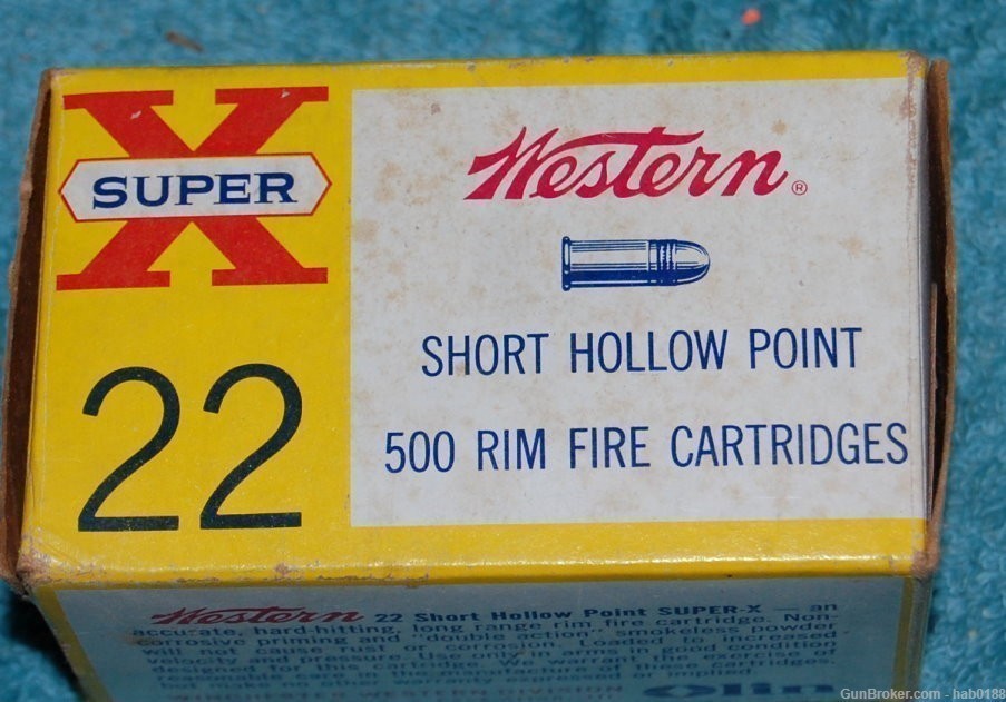 Vintage Full Brick of Western Super X 22 Short Hollow Point-img-2