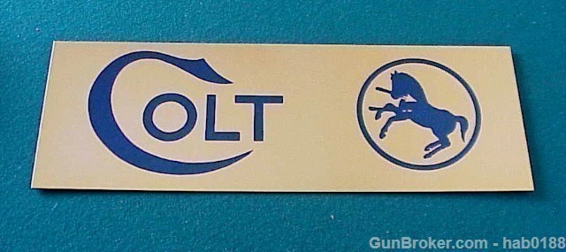 Colt Firearms Rampant Colt Dealer Table Tag-img-0