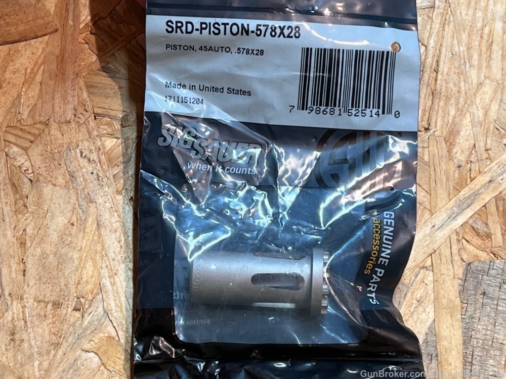Sig Sauer .578x28 Suppressor Piston SRD 45 ACP Silencer Part-img-0