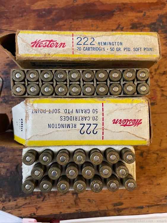 .222 Remington Super X Vintage reloaded 40 rounds $50.00-img-1