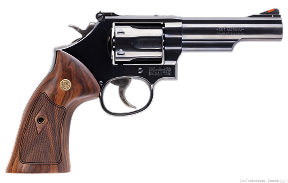 S&W 12040 Model 19 Classic 357 Mag Or 38 S&W Special +P 4.25" Black Wood   -img-1