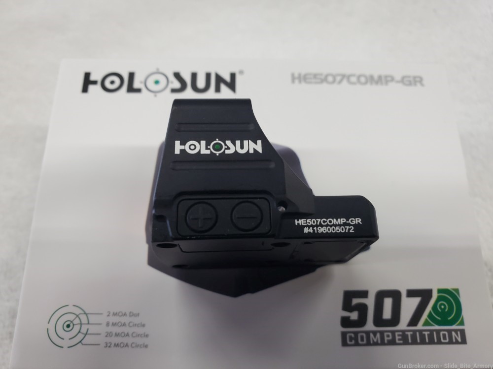 Holosun 507 Competition Green Dot New Free Shipping No CC Fee Comp Red-img-1
