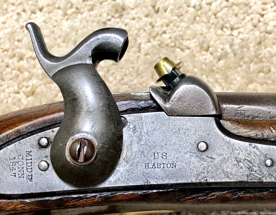 H5/M US 1842 .54 Cavalry Pistol H.ASTON 1847, Good, Shooter,.........$ 585.-img-4