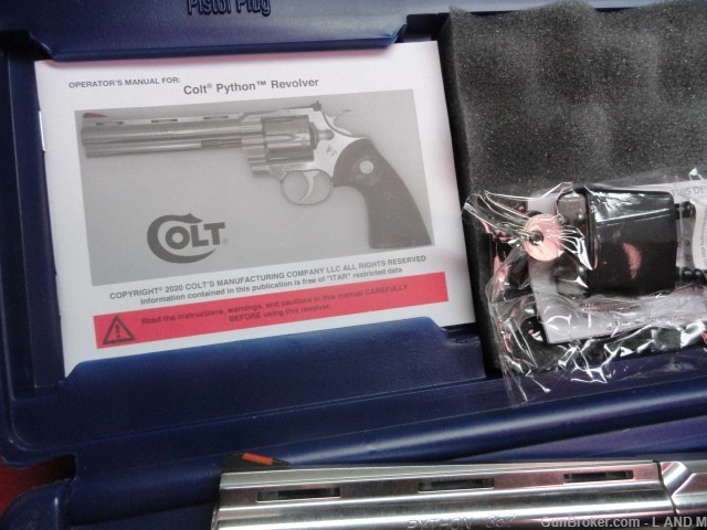 Colt Python .357 Mag 6 in. Stainless Steel NIB-img-3