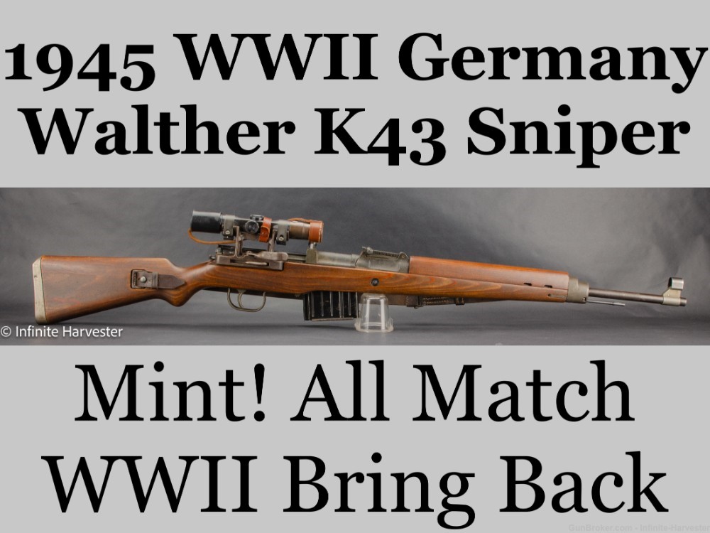 Walther K43 Sniper WWII Germany K43 Hitle* Garand Walther-K43 Walther G43-img-0