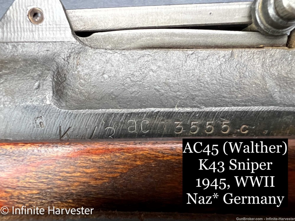 Walther K43 Sniper WWII Germany K43 Hitle* Garand Walther-K43 Walther G43-img-21