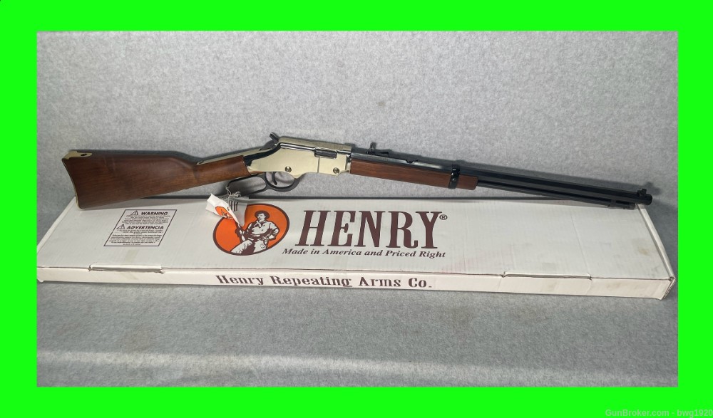 HENRY GOLDEN BOY .22 LR Lever Action Rifle 22 Wood 20" Octagon NICE!-img-0