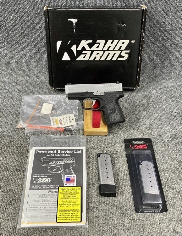 Kahr CM9 pistol pre-owned, boxed, two magazines very nice one-img-0