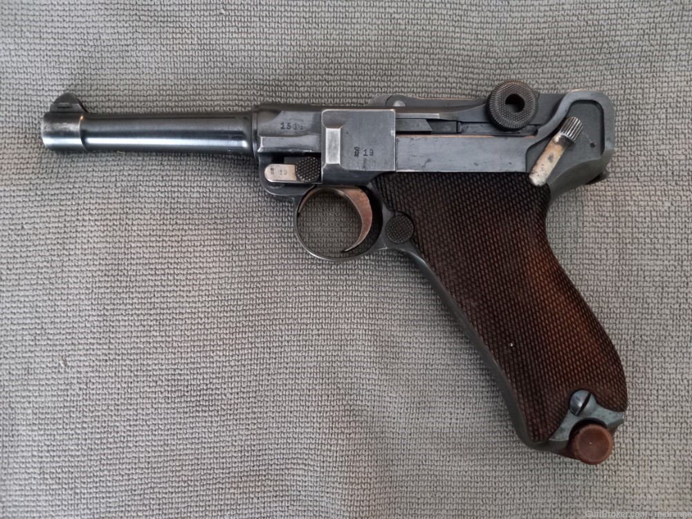 1911 Erfurt P08 "Imperial" Luger pistol, matching, unit marked-img-0