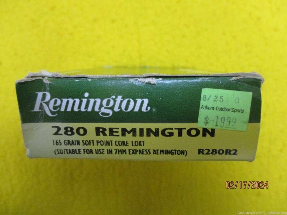 Remington 280 Rem 165 gr. SP cartridges,-img-2