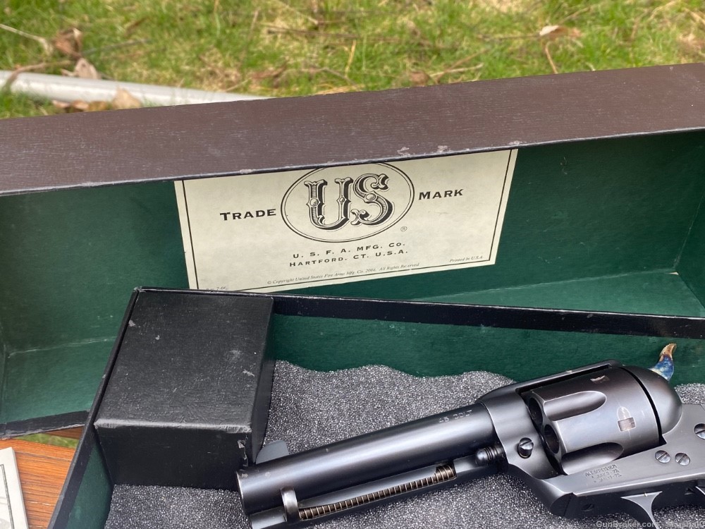 USFA Rodeo 45 Colt Single Action 4 3/4 With Box Sock Nice US Firearms 4.75”-img-6