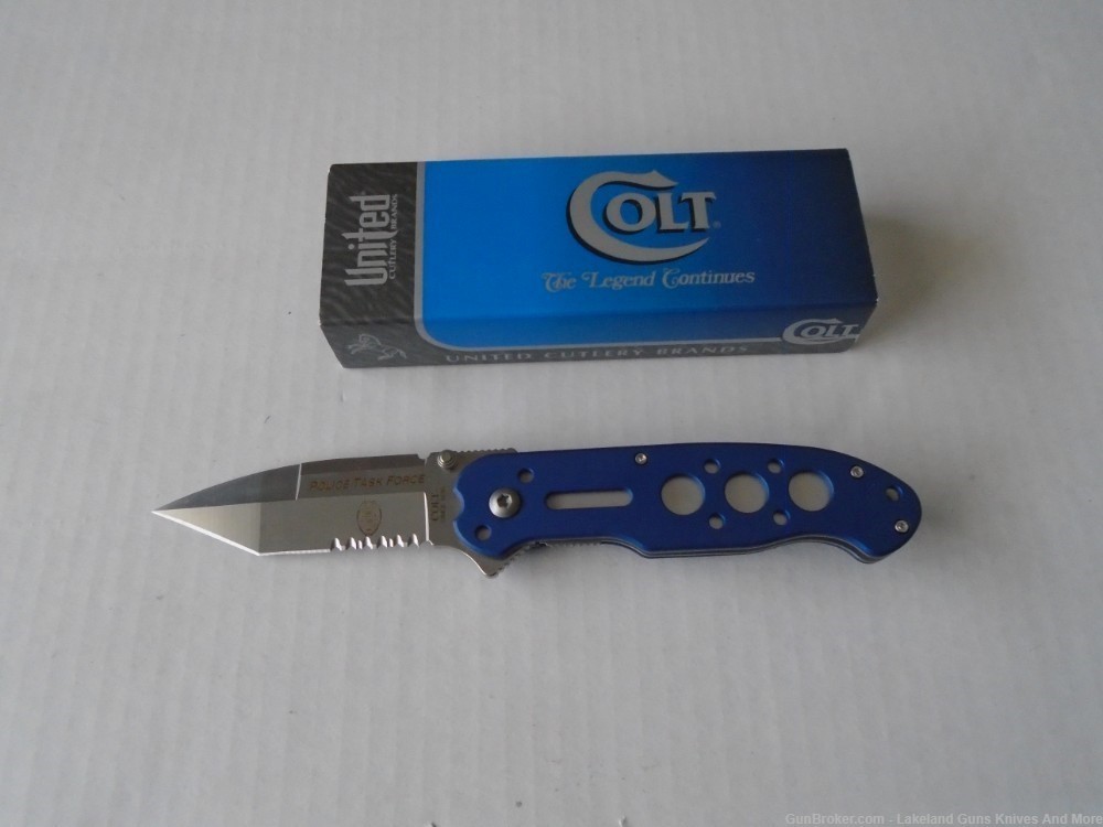 Rare & Impossible to Find Colt Police Task Force Folding Knife CT0050PTF!-img-7