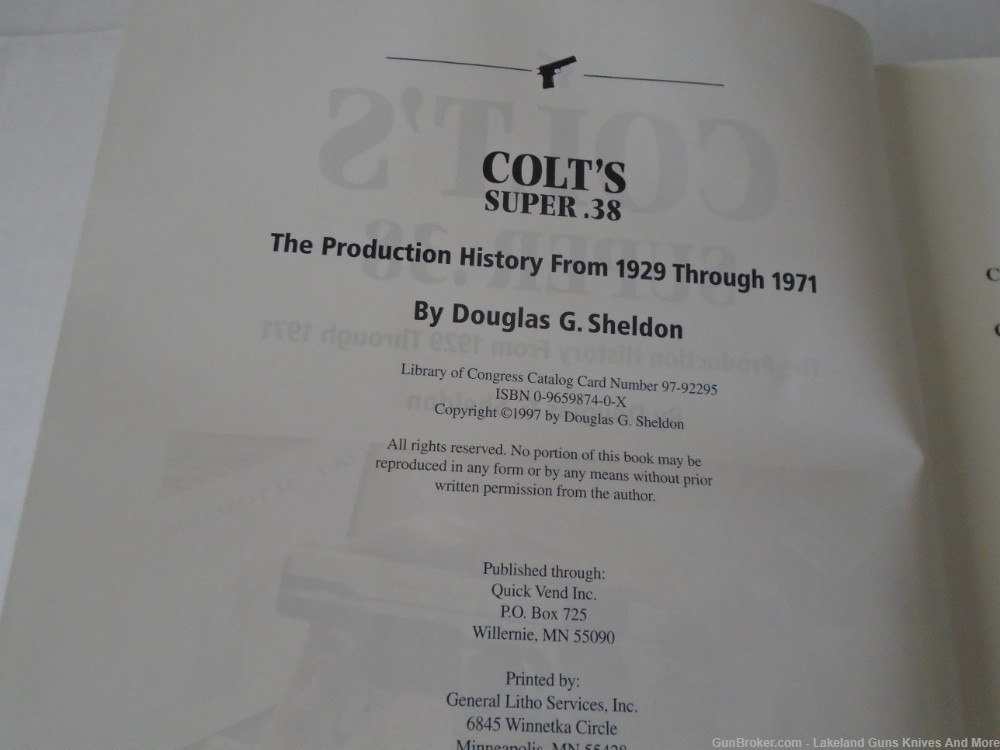 Holiday Sale! Colt’s Super .38 The Production History Book From 1929-1971!-img-3