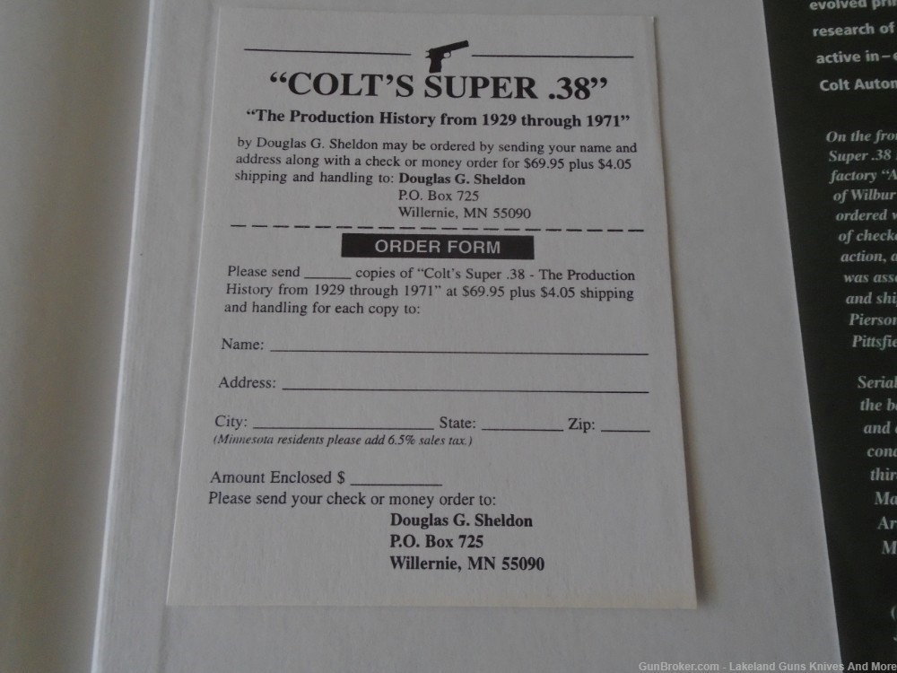 Holiday Sale! Colt’s Super .38 The Production History Book From 1929-1971!-img-5