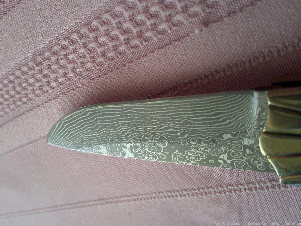 Here it is Uber Rare Colt Genuine Damascus Blade Wood Handle Knife 500 Made-img-29