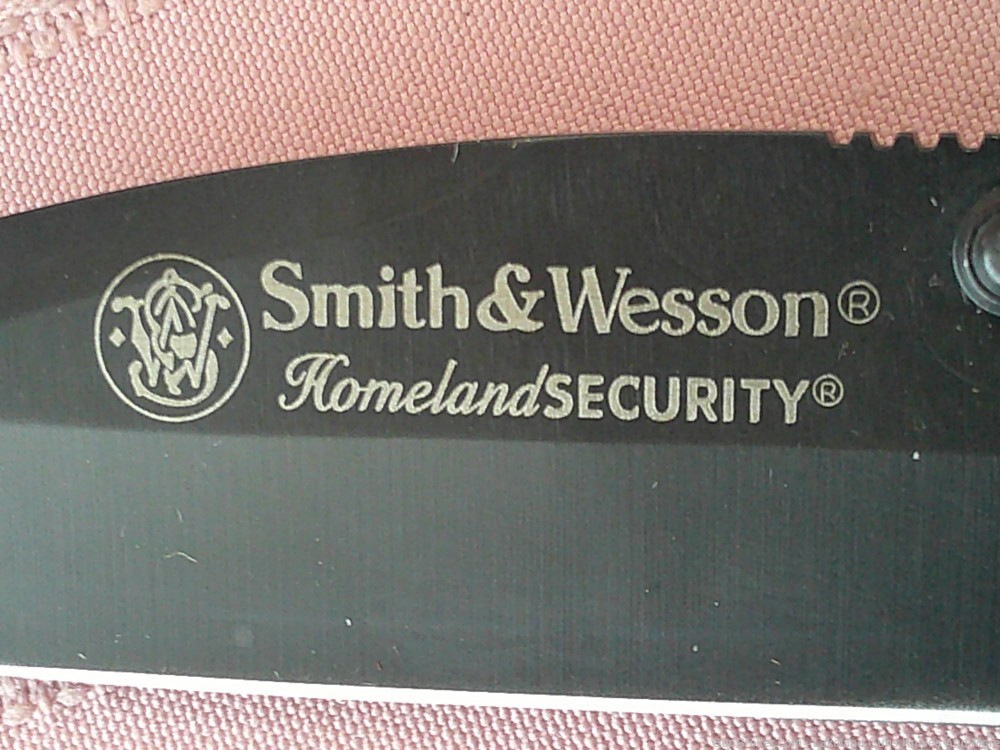 NEW S-&-W Black Handle Titanium Tanto Blade Homeland Security Knife!-img-9