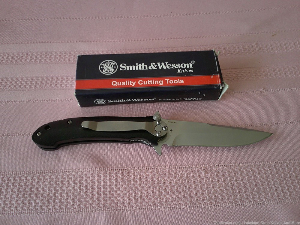 NIB Rare & Discontinued Smith & Wesson HRT Magnesium Rescue Folding Knife!-img-4