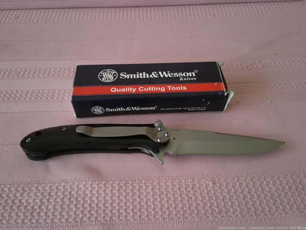 NIB Rare & Discontinued Smith & Wesson HRT Magnesium Rescue Folding Knife!-img-5