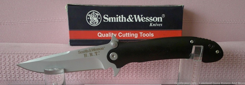 NIB Rare & Discontinued Smith & Wesson HRT Magnesium Rescue Folding Knife!-img-6
