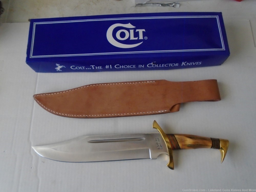RARE New in The Box With Sheath Colt CT830 Surco De La Sangre Bowie Knife!-img-3