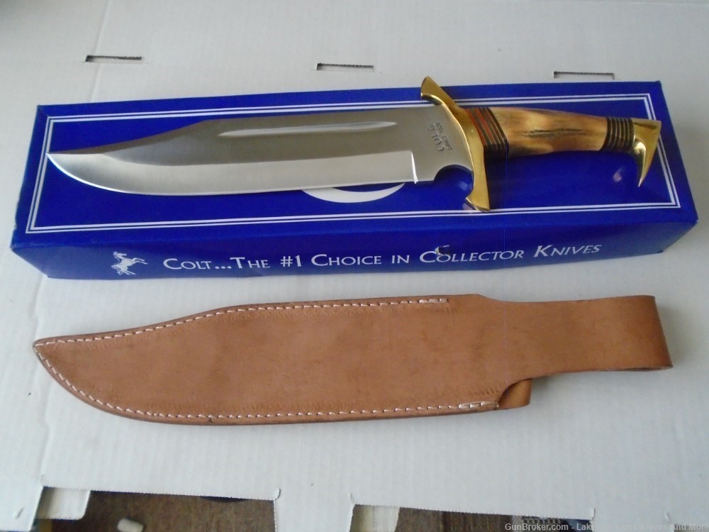 RARE New in The Box With Sheath Colt CT830 Surco De La Sangre Bowie Knife!-img-6