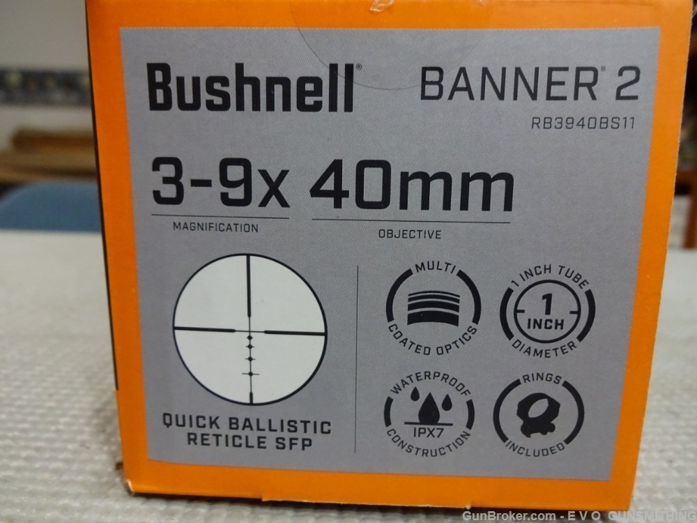 BUSHNELL BANNER 2  3-9X40 RB3940BS11 Comes with RINGS-img-11