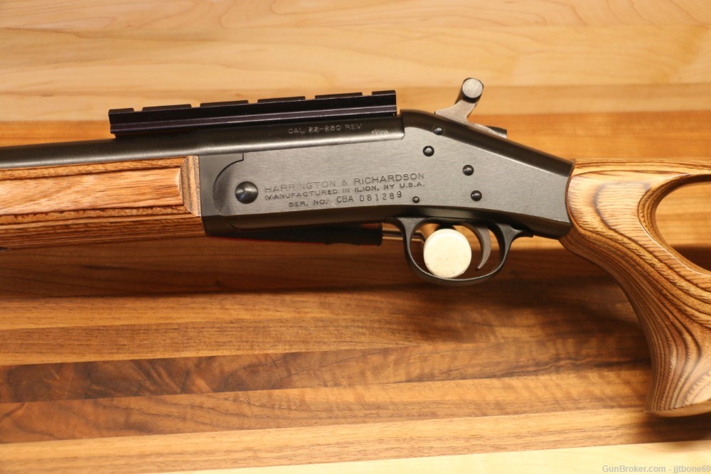 Harrington & Richardson Ultra Hunter 22-250 Single Shot Thumbhole Stock-img-6