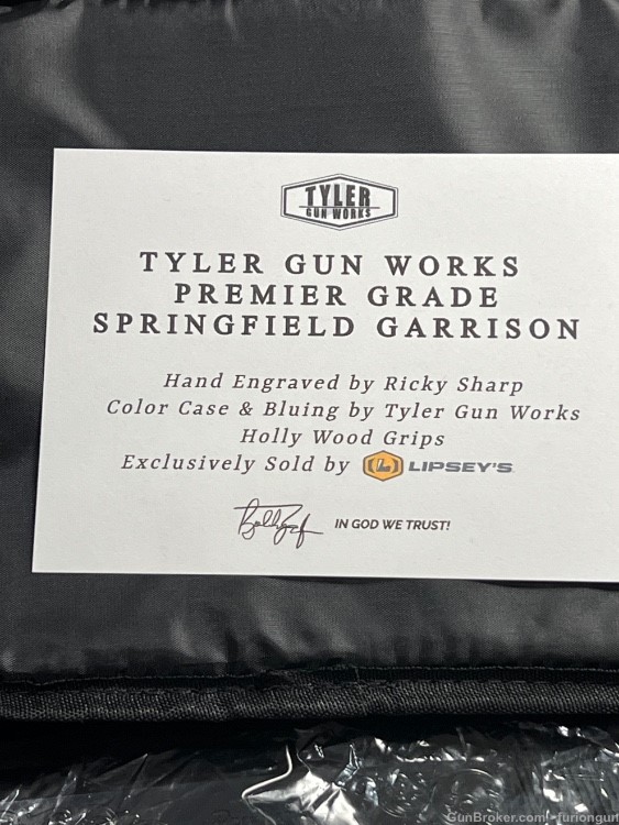 Custom Springfield 1911 Garrison Tyler Gun Works Premier Grade-img-17