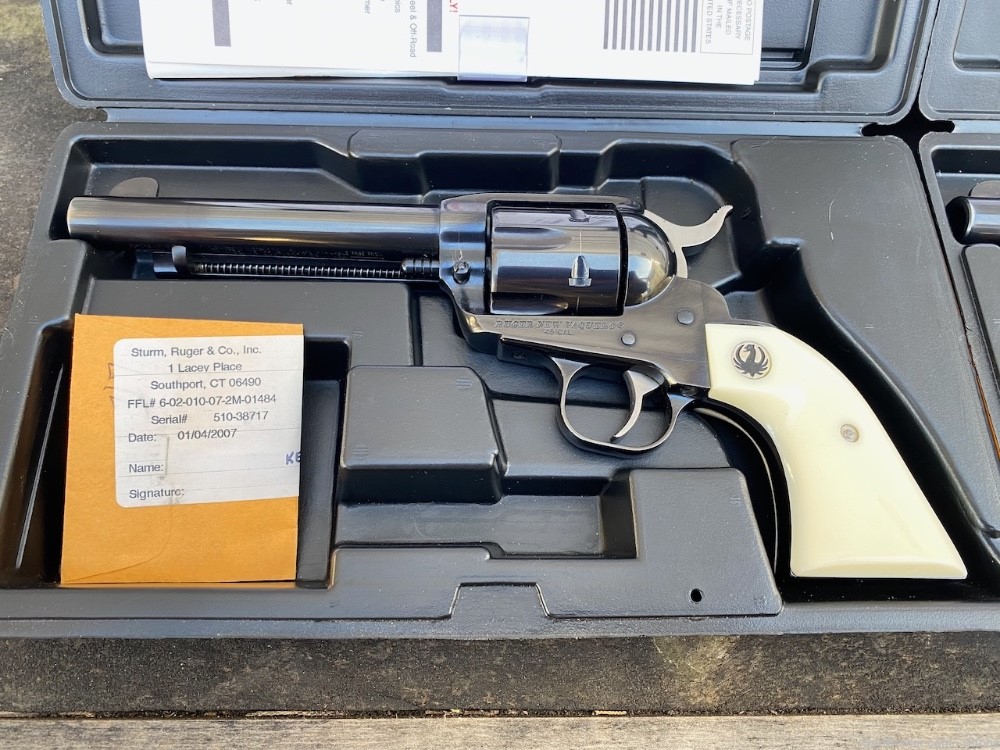 Ruger New Vaquero Special Edition Consecutive Pair 45 LC Ivory from 2007-img-2