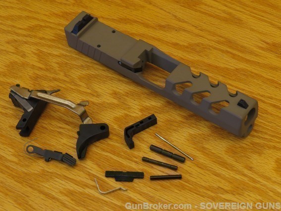 Rock Slide USA 9mm Glock 19 GEN-3 NO BARREL W/ LPK FDE-img-0