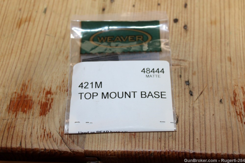 Weaver Top Mount Base #421M (Matte Black) NEW OLD STOCK-img-0