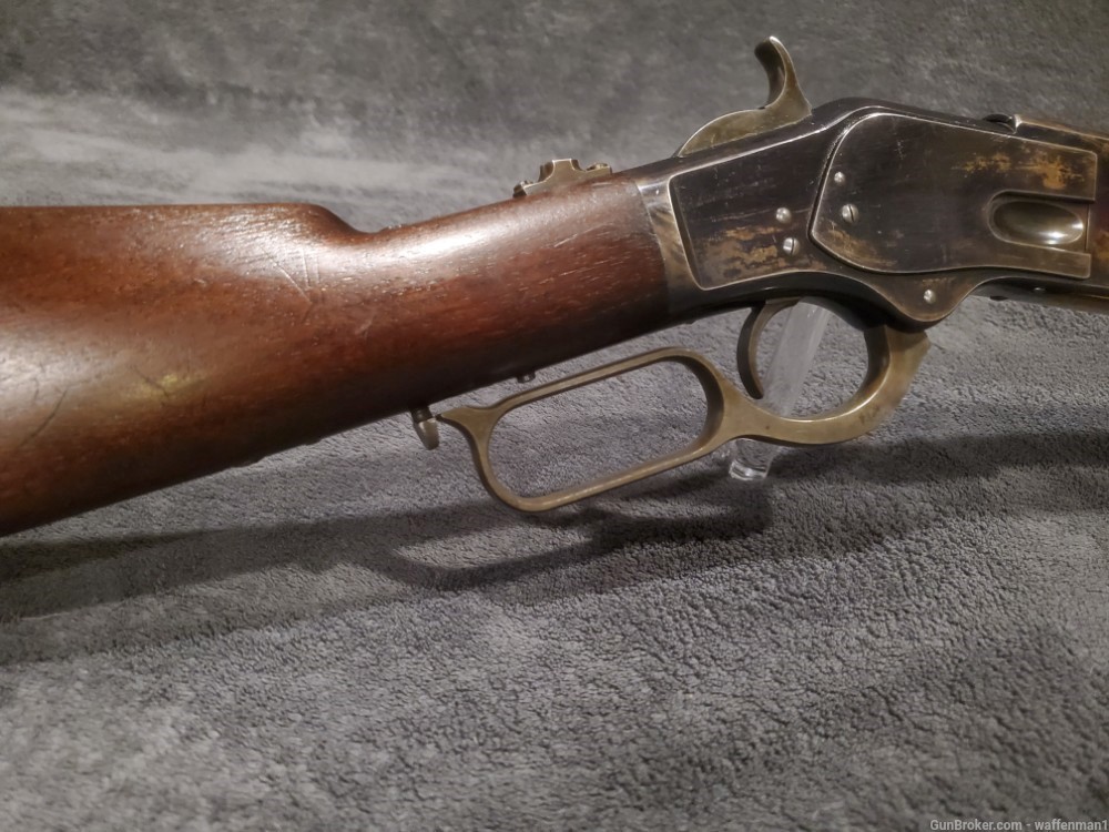 Antique Winchester 1st Model 1873 Lever Action Rifle HIGH CONDITION 44 WCF -img-6
