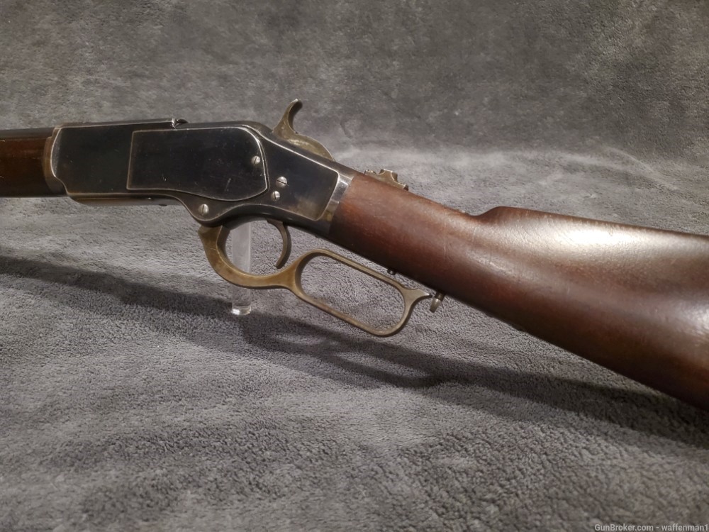 Antique Winchester 1st Model 1873 Lever Action Rifle HIGH CONDITION 44 WCF -img-24