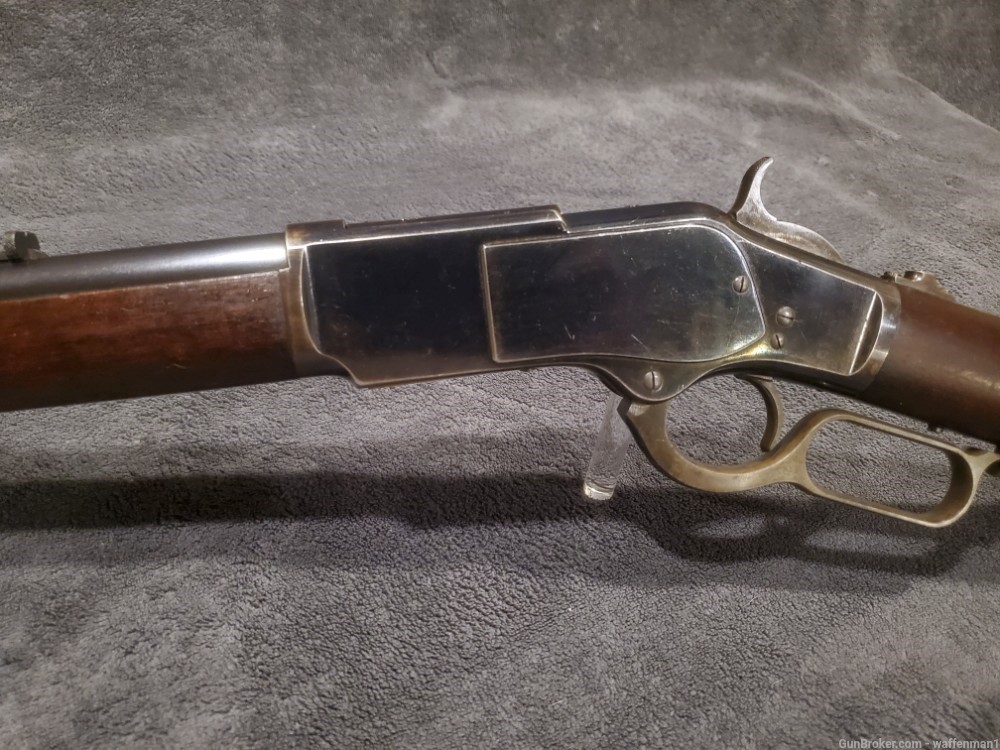 Antique Winchester 1st Model 1873 Lever Action Rifle HIGH CONDITION 44 WCF -img-26