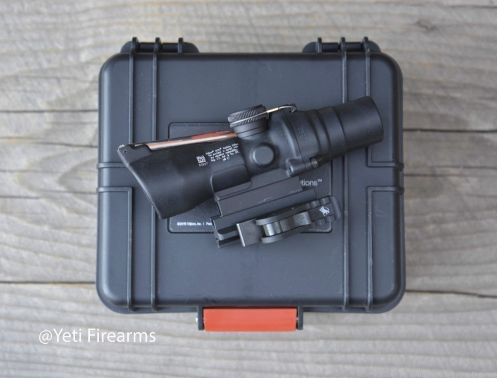 Trijicon ACOG 2x20 BAC Riflescope Red Crosshair Reticle W/ American Defense-img-0